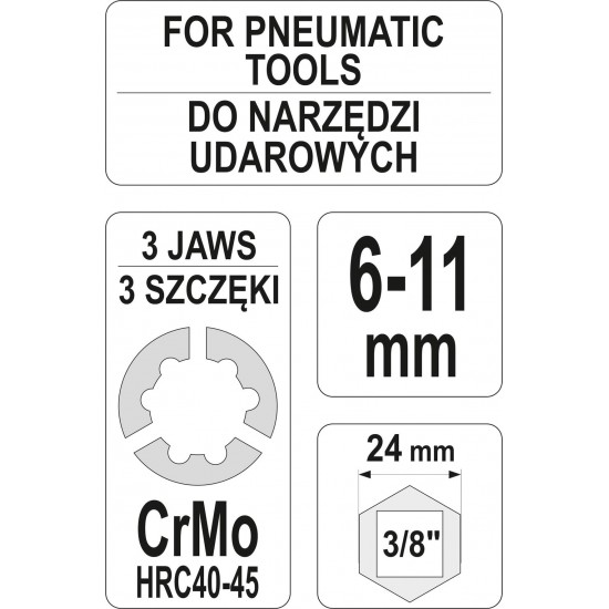 YATO ΕΡΓΑΛΕΙΟ ΞΕΒΙΔΩΜΑΤΟΣ ΓΙΑ ΜΠΟΥΖΟΝΙΑ YT-06255