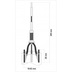 YATO  ΛΕΙΑΝΤΗΡΑΣ ΚΥΛΙΝΔΡΟΥ 19-63mm YT-05810