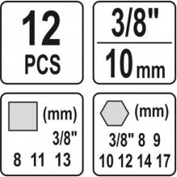 ΣΕΤ ΚΑΡΥΔΑΚΙΑ ΓΙΑ ΤΑΠΕΣ ΚΑΡΤΕΡ 12τεμ