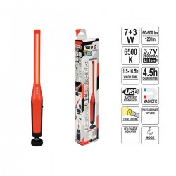 Yato Φακός Συνεργείου Μπαταρίας LED IP54 με Φωτεινότητα έως 120lm Φακός 7W 