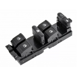 ΔΙΑΚΟΠΤΗΣ ΗΛΕΚΤΡΙΚΩΝ ΠΑΡΑΘΥΡΩΝ VW GOLF 4 5D/ BORA/ PASSAT B5/ SEAT LEON/ TOLEDO SKODA OCTAVIA I 1U '97-'11/ FABIA 6Y '00-'08/ SUPERB 3U '00-'08 (4ΠΛΟΣ)| 9PIN