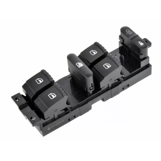 ΔΙΑΚΟΠΤΗΣ ΗΛΕΚΤΡΙΚΩΝ ΠΑΡΑΘΥΡΩΝ VW GOLF 4 5D/ BORA/ PASSAT B5/ SEAT LEON/ TOLEDO SKODA OCTAVIA I 1U '97-'11/ FABIA 6Y '00-'08/ SUPERB 3U '00-'08 (4ΠΛΟΣ)| 9PIN