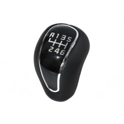 ΠΟΜΟΛΟ ΛΕΒΙΕ ΤΑΧΥΤΗΤΩΝ KIA CEED '12-'15 - 6 ΤΑΧΥΤΗΤΕΣ -R123456 - ΔΕΡΜΑ - ΜΑΥΡΟ