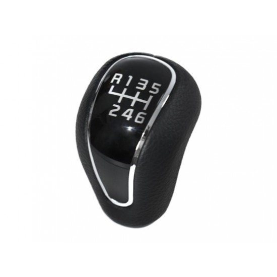 ΠΟΜΟΛΟ ΛΕΒΙΕ ΤΑΧΥΤΗΤΩΝ KIA CEED '12-'15 - 6 ΤΑΧΥΤΗΤΕΣ -R123456 - ΔΕΡΜΑ - ΜΑΥΡΟ