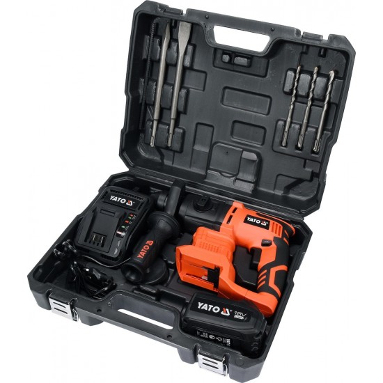 YATO ΚΡΟΥΣΤΙΚΟ ΣΚΑΠΤΙΚΟ ΜΠΑΤΑΡΙΑΣ 18V ΜΕ SDS Plus  YT-82770