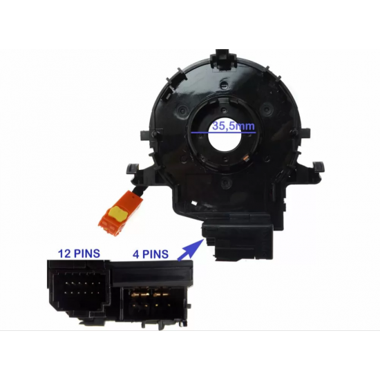 ΣΠΙΡΑΛ ΑΕΡΟΣΑΚΟΥ TOYOTA YARIS '05-/ AYGO '12- / AURIS/AURIS HYBRID '10-/ IQ '09-'16 AJ1