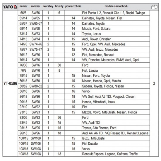 Σετ καπάκια φίλτρου λαδιού 30 τεμαχιων
