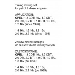 YATO ΕΡΓΑΛΕΙΟ ΧΡΟΝΙΣΜΟΥ ΓΙΑ OPEL