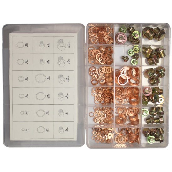 YATO ΣΕΤ ΤΑΠΕΣ.ΒΙΔΕΣ,ΡΟΔΕΛΕΣ ΧΑΛΚΟΥ ΓΙΑ ΛΑΔΙ ΣΕΤ 534 ΤΕΜ.