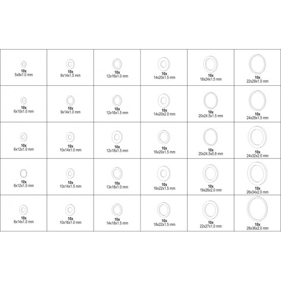 YATO ΣΕΤ ΡΟΔΕΛΕΣ ΑΛΟΥΜΙΝΙΟΥ ΣΕΤ 300ΤΕΜ