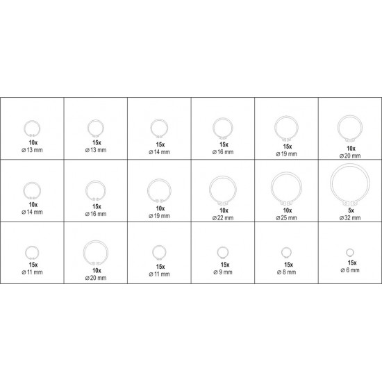 YATO ΣΕΤ ΕΞΩΤΕΡΙΚΕΣ ΑΣΦΑΛΕΙΕΣ 225 ΤΕΜ