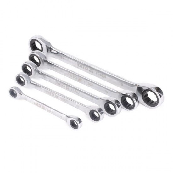 YATO Σετ διπλών πολύγωνων κλειδιών με καστάνια 