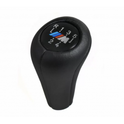 ΠΟΜΟΛΟ ΛΕΒΙΕ ΤΑΧΥΤΗΤΩΝ BMW E36/E46 SERIES 3 - 5 ΤΑΧΥΤΗΤΕΣ R12345 - ΔΕΡΜΑ/ ΜΠΡΟΣΤΙΝΗ ΡΑΦΗ - 'M' - ΜΑΥΡΟ