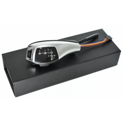 ΠΟΜΟΛΟ ΛΕΒΙΕ ΤΑΧΥΤΗΤΩΝ BMW X5 E70/ X6/ E39 4D/5D FACELIFT '00-'03/ E53 FACELIFT '03- ΑΥΤΟΜΑΤΟ R-N-D - ΜΑΥΡΟ ΔΕΡΜΑ/ΑΣΗΜΙ - ΗΛΕΚΤΡΟΝΙΚΟ