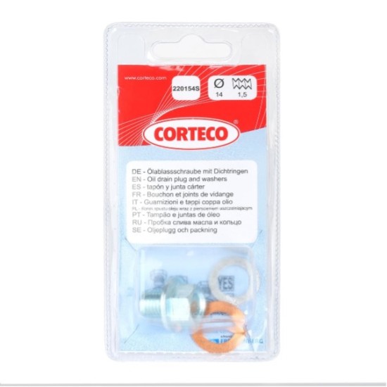 ΤΑΠΑ ΚΑΡΤΕΡ CORTECO M 14 x 1,5 x 14