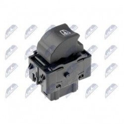 ΔΙΑΚΟΠΤΗΣ ΗΛΕΚΤΡΙΚΩΝ ΠΑΡΑΘΥΡΩΝ RENAULT CLIO IV/ CAPTUR/ KANGOO/ DACIA LODGY/ DOKKER/ MERCEDES CITAN ΜΟΝΟΣ - ΠΟΡΤΟΚΑΛΙ ΧΡΩΜΑ| 6PIN