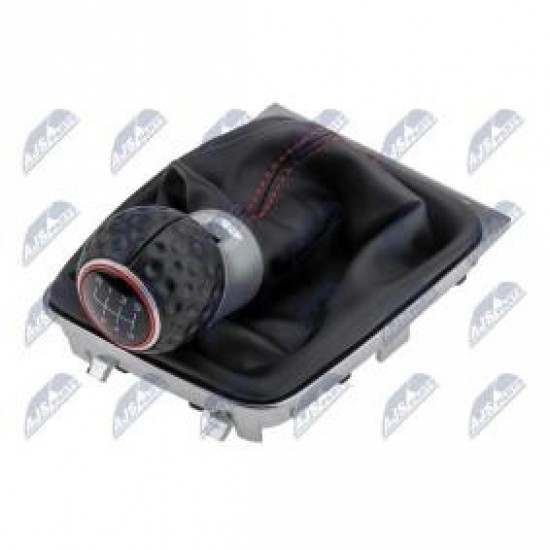 ΠΟΜΟΛΟ-ΦΟΥΣΚΑ ΛΕΒΙΕ ΤΑΧΥΤΗΤΩΝ VW GOLF 7 '13-'20 ΚΟΚΚΙΝΟ ΔΑΧΤΥΛΙΔΙ - 6 ΤΑΧΥΤΗΤΕΣ - R123456