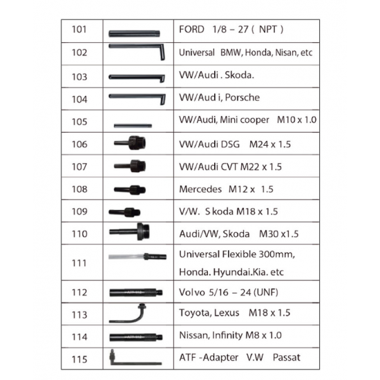 ΣΕΤ ΑΝΤΑΠΤΟΡΕΣ ΓΙΑ ΜΕΤΑΓΓΙΣΗ ΣΑΣΜΑΝ 15ΤΜΧ 