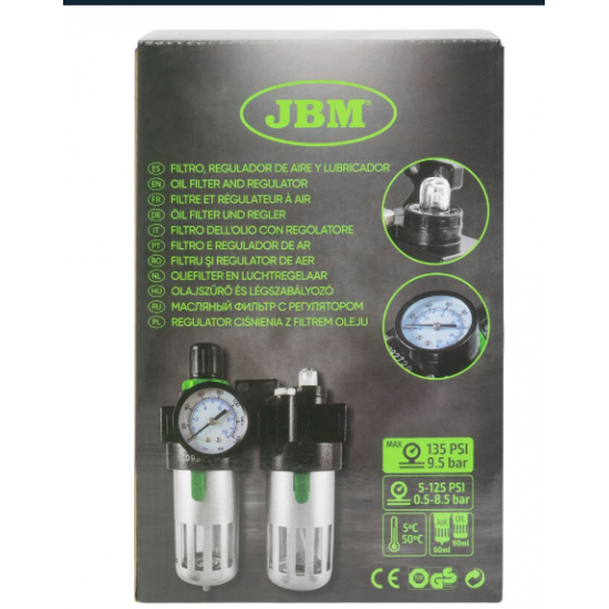 ΦΙΛΤΡΟΡΥΘΜΙΣΤΗΣ ΚΑΙ ΕΛΑΙΩΤΗΡΑΣ 3/8" JBM 