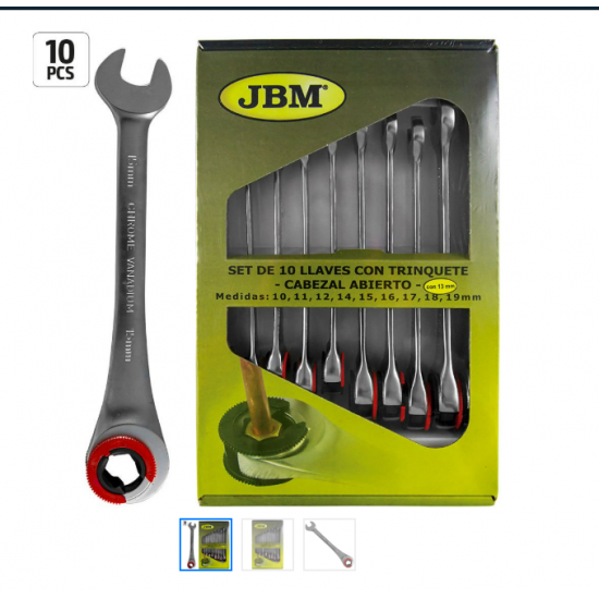 ΣΕΤ ΓΕΡΜΑΝΟΠΟΛΥΓΩΝΑ ΚΑΣΤΑΝΙΑΣ 10 ΤΕΜ. JBM 