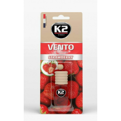 V450 - K2 VENTO - Κρεμαστό Αρωματικό Υγρό Αυτοκινήτου Vento Strawberry 8ml 