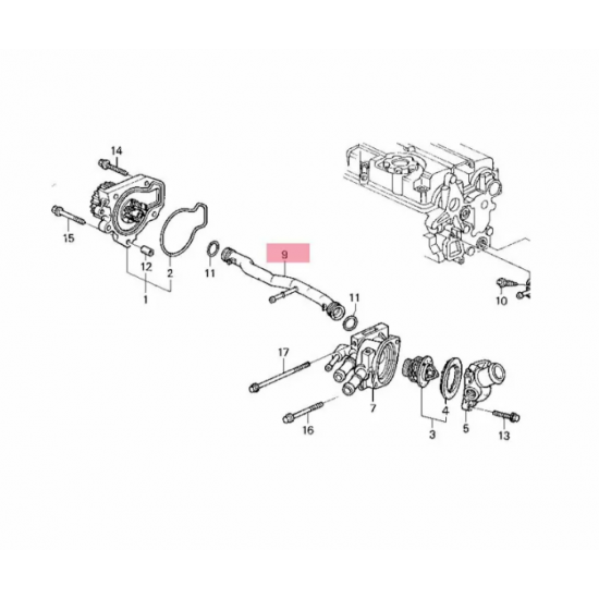 ΣΩΛΗΝΑΣ ΝΕΡΟΥ HONDA CRV 2.0 '96-'02