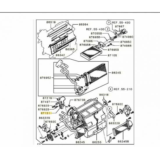 ΑΝΤΙΣΤΑΣΗ ΚΑΛΟΡΙΦΕΡ MITSUBISHI L200 '06-'11/ '12-'14 AUTO A/C