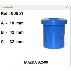 ΛΑΣΤΙΧΟ ΣΟΥΣΤΑΣ SILICON MAZDA B2500 18X42X32