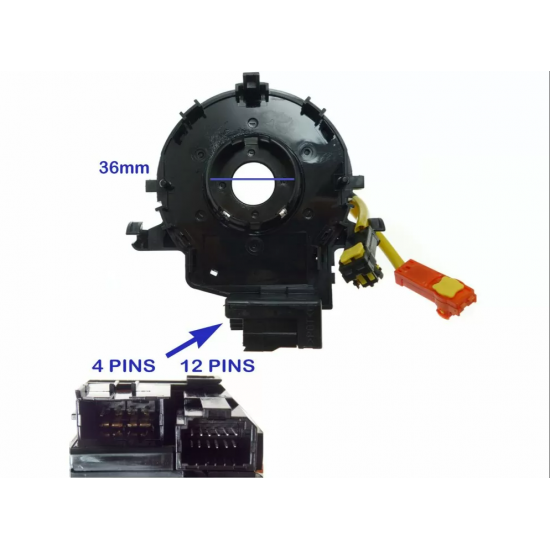 ΣΠΙΡΑΛ ΑΕΡΟΣΑΚΟΥ TOYOTA YARIS '07-/ PRIUS/ LANDCRUISER