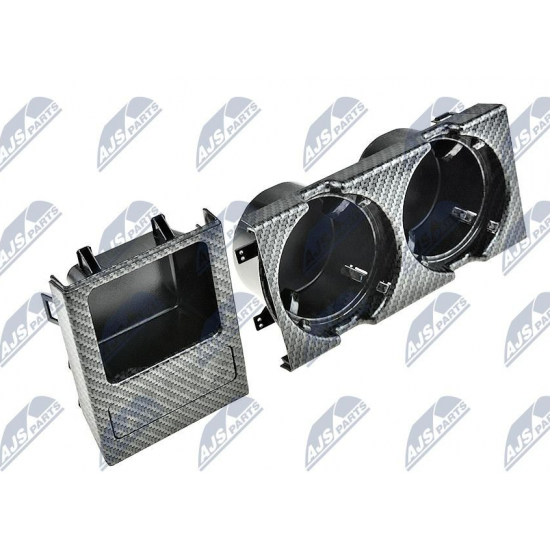 ΠΟΤΗΡΟΘΗΚΗ ΚΑΙ ΘΗΚΗ ΧΡΗΜΑΤΩΝ BMW 3 E46 '98-'04 CARBON LOOK