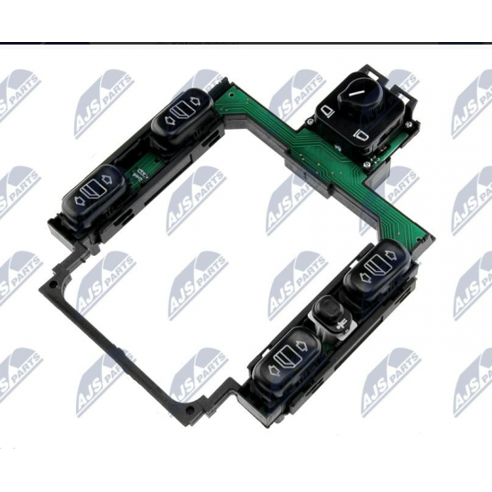 Διακόπτης Παραθύρων Αυτοκινήτου για Mercedes-Benz C Class W202 18pin Μαύρο EWS-ME-009