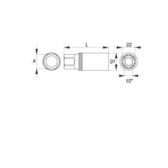 ΜΠΟΥΖΟΚΛΕΙΔΟ 1/2'' 21ΜΜ ΕΞΑΓΩΝΟ