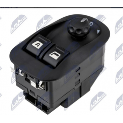 Διακόπτης Παραθύρων Αυτοκινήτου για Citroen Jumpy Peugeot Expert Tepee Μαύρο