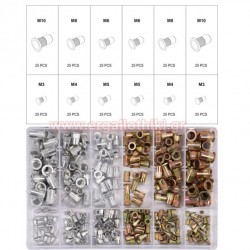 YATO ΣΕΤ ΠΡΙΤΣΙΝΟΠΑΞΙΜΑΔΙΑ ΑΛΟΥΜΙΝΙΟΥ ΚΑΙ ΣΙΔΗΡΟΥ Μ3-Μ10 300 ΤΕΜ.